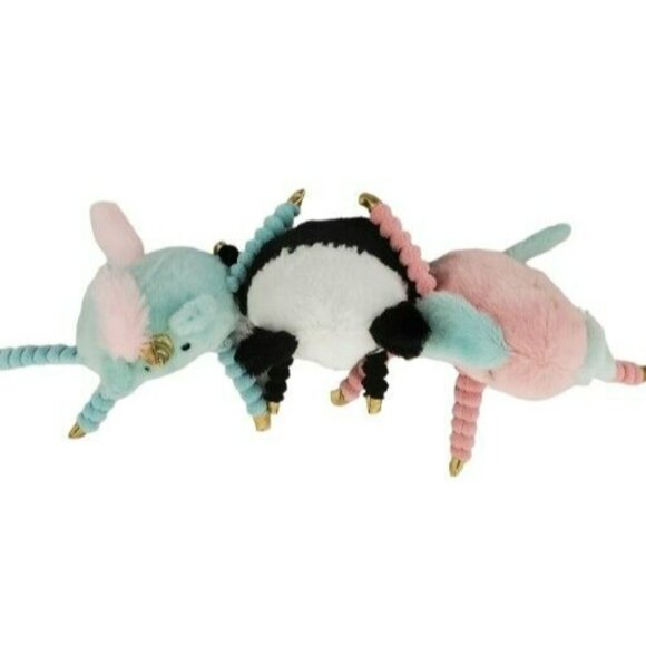 3 Sensory Plush Bunny Panda Unicorn Heart Round Long Arms Legs 8" Stuffed Animal - Picture 8 of 10